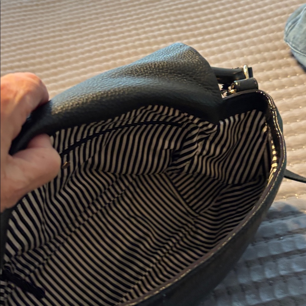Kate spade large black leather bag - Picture 4 of 5